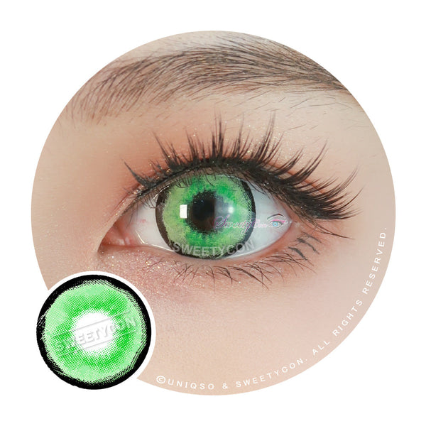 Sweety Aquaman Green (1 lens/pack)-Colored Contacts-UNIQSO