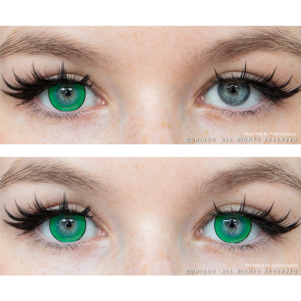 Kazzue Intense Pop Green (1 lens/pack)-Colored Contacts-UNIQSO