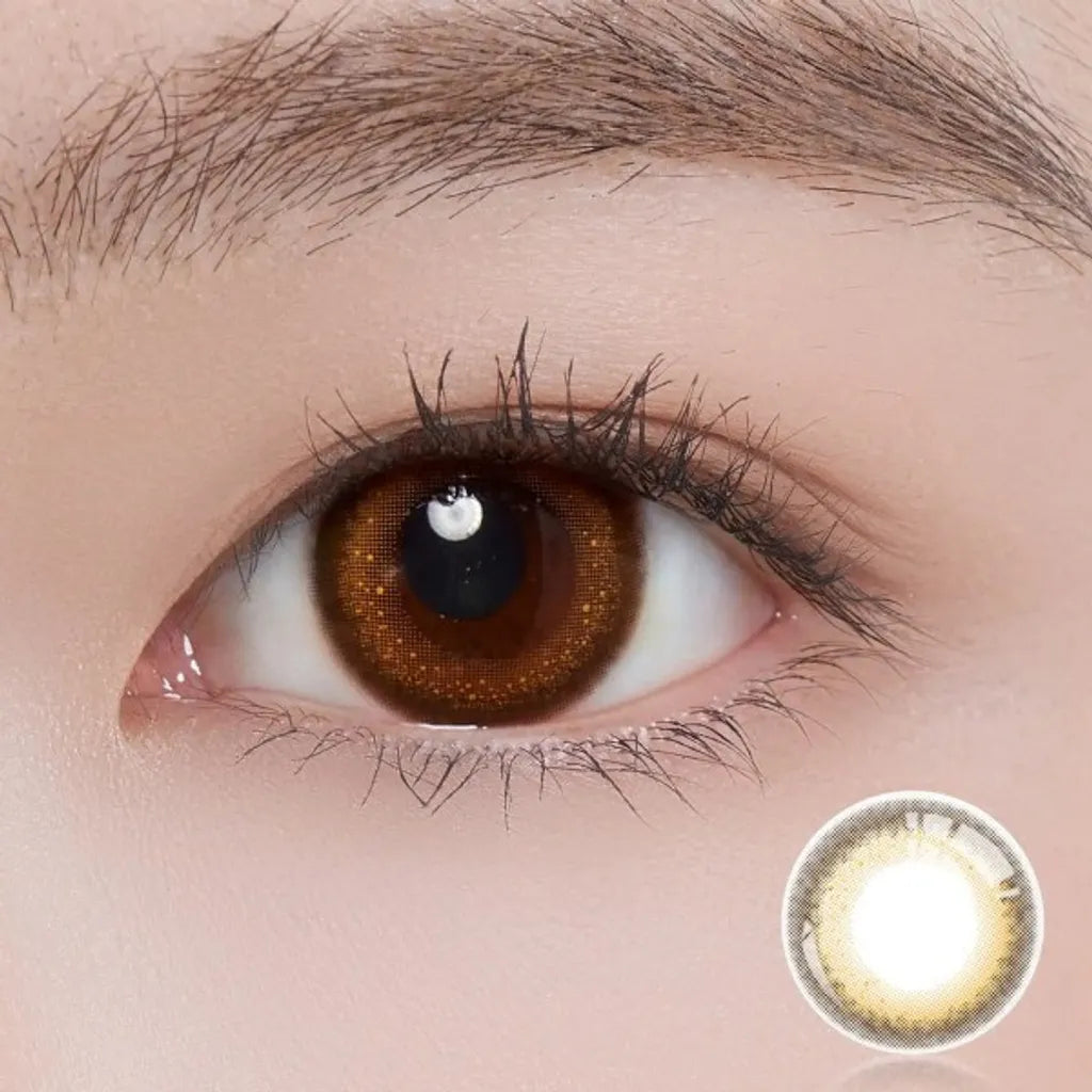 ii99 Monthy Disposable - Folia Brown (2 Lenses/pack)-Colored Contacts-UNIQSO