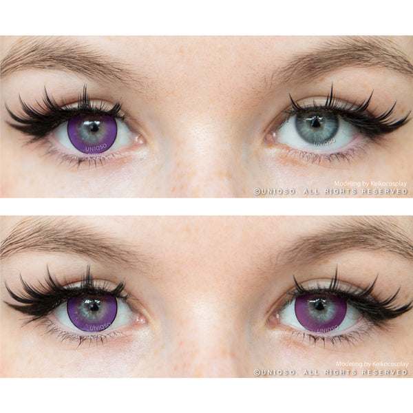 Kazzue Intense Pop Purple (1 lens/pack)-Colored Contacts-UNIQSO