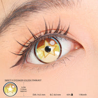 Sweety x Eyesinger Golden Starburst (2 lenses/pack)-Colored Contacts-UNIQSO UK