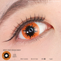 Sweety Crazy Orange Demon (1 lens/pack)-Crazy Contacts-UNIQSO