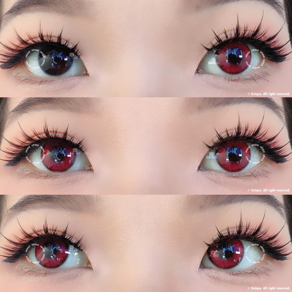 Sweety Annabelle Red (1 lens/pack)-Colored Contacts-UNIQSO