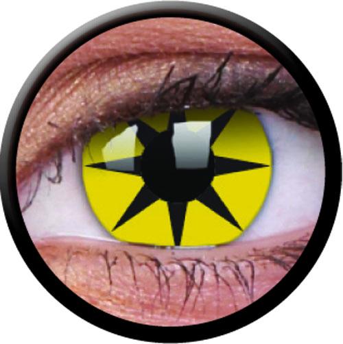 Colorvue Crazy Yellow Star (2 lenses/pack)-Crazy Contacts-UNIQSO