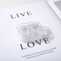 Leak Proof & Non Screw Cap Transparent Contact Lens Case (Random Color)-Lens Case-UNIQSO