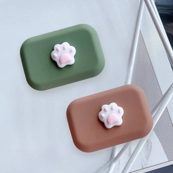 Lens Case - Center Pink Paw Set-Lens Case-UNIQSO