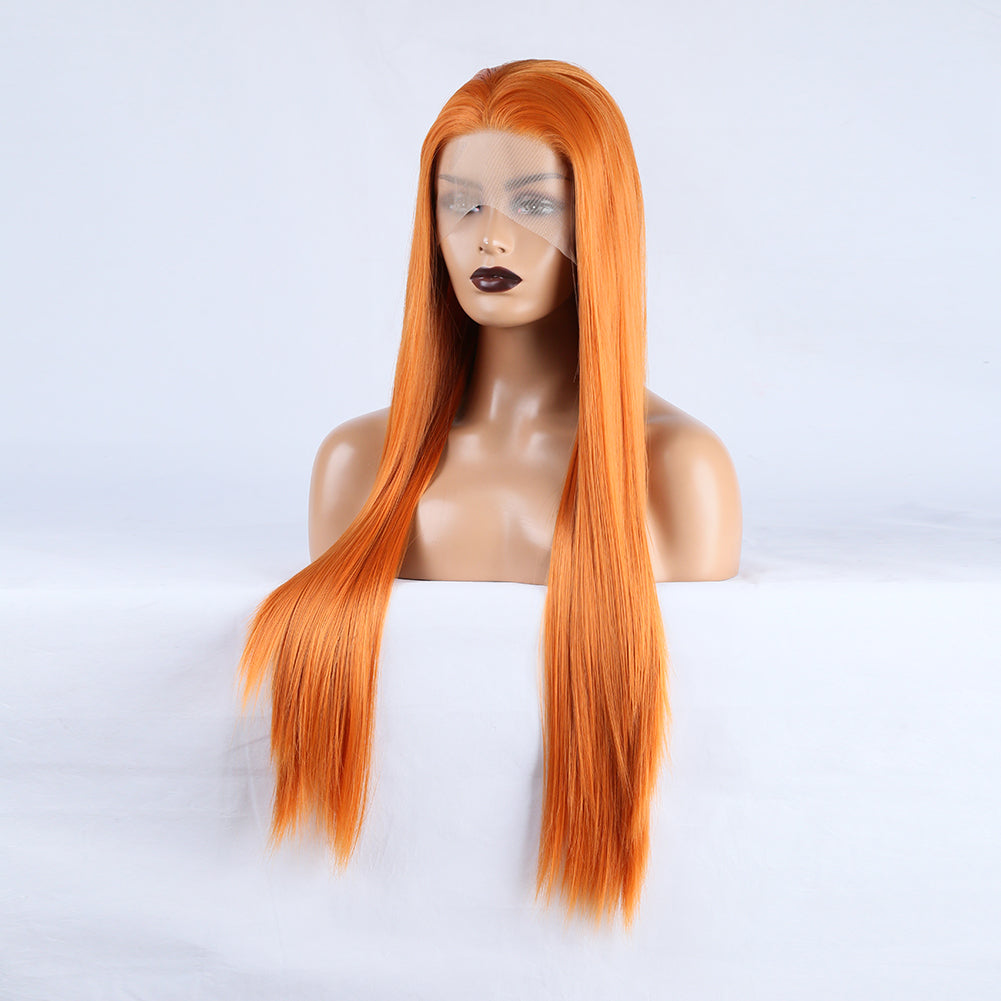 Ritzy Orange Front Lace Wig-Lace Front Wig-UNIQSO