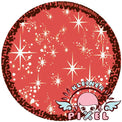 Anime Sparkle Red by KleinerPixel (1 lens/pack)-Colored Contacts-UNIQSO UK