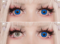 Anime Yandere Blue by KleinerPixel (1 lens/pack)-Colored Contacts-UNIQSO UK
