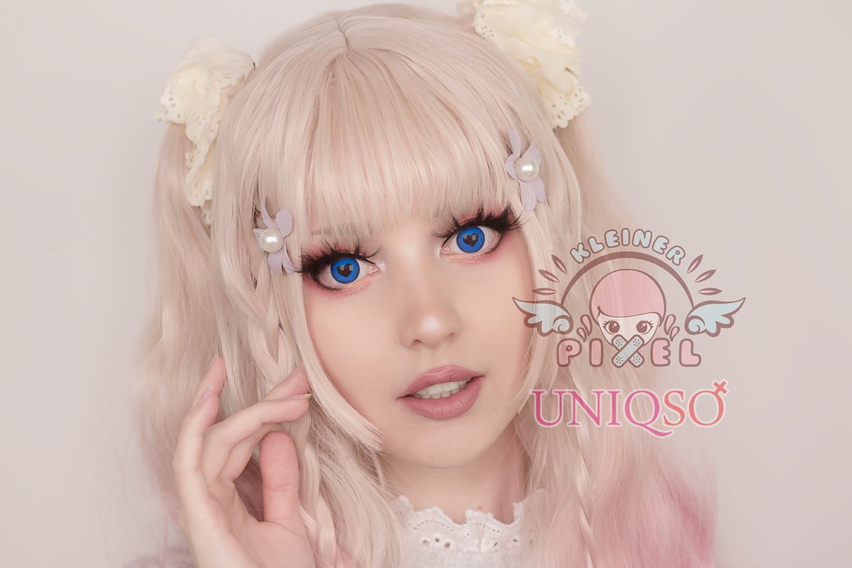 Anime Yandere Blue by KleinerPixel (1 lens/pack)-Colored Contacts-UNIQSO UK