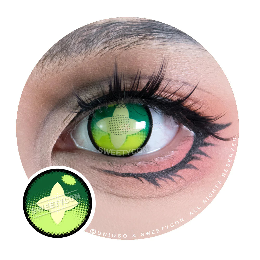 Sweety Clover Green-Colored Contacts-UNIQSO