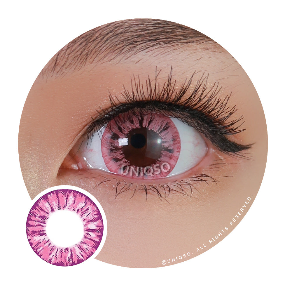 Kazzue Starryeye Pink (1 lens/pack)-Colored Contacts-UNIQSO