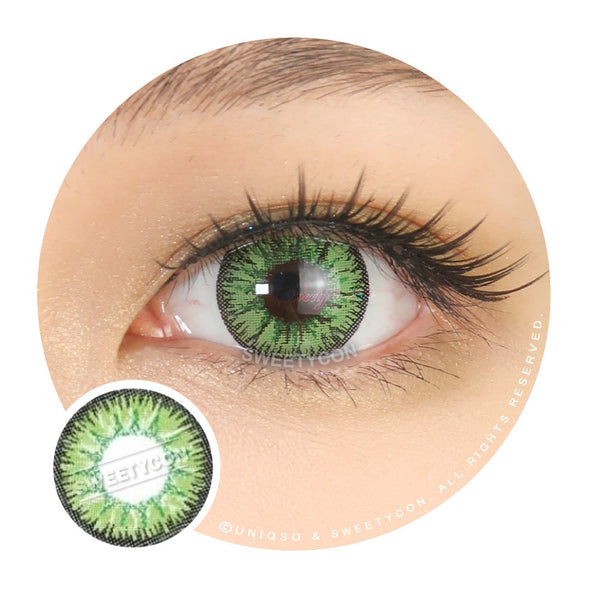 Sweety Candy Green (New) (1 lens/pack)-Colored Contacts-UNIQSO