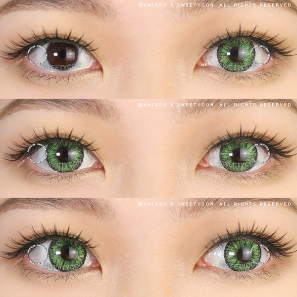 Sweety Candy Green (New) (1 lens/pack)-Colored Contacts-UNIQSO