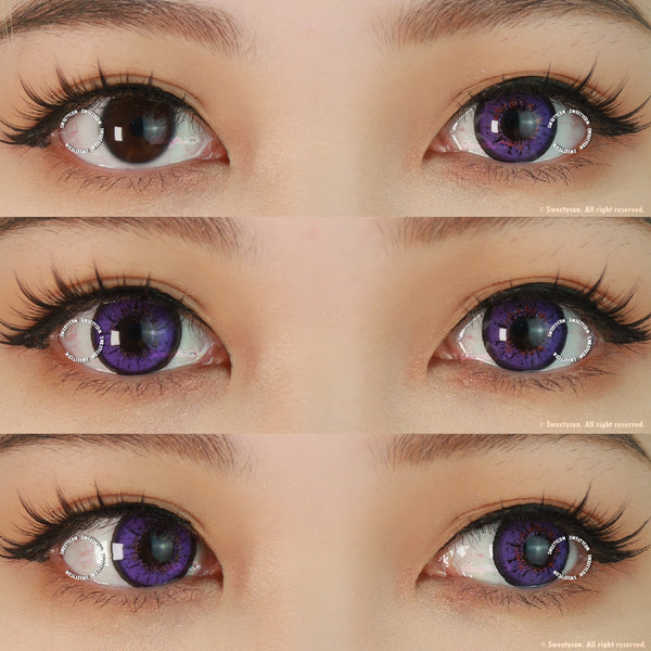 Sweety Sky Violet (1 lens/pack)-Colored Contacts-UNIQSO