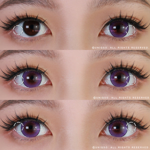 Kazzue Intense Pop Purple (1 lens/pack)-Colored Contacts-UNIQSO