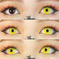 Sweety Crazy UV Glow Yellow (1 lens/pack)-UV Contacts-UNIQSO