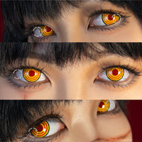 Sweety Crazy Yellow Rings V2 (Chainsaw Man - Makima) (1 lens/pack)-Crazy Contacts-UNIQSO