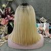 Premium Wig - Contrast Blonde Center Parting Lace Front Wig-Lace Front Wig-UNIQSO