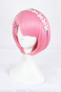 Cosplay Wig - Zero kara Hajimeru Isekai Seikatsu: Ram-Cosplay Wig-UNIQSO