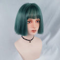 Bob LoLita Wig Dark Green-Lolita Wig-UNIQSO