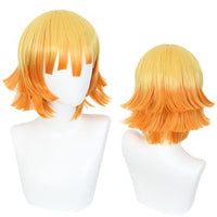 Cosplay Wig - Demon Slayer Agatsuma Zenitsu (Dark Orange)-Cosplay Wig-UNIQSO