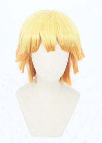 Cosplay Wig - Demon Slayer Agatsuma Zenitsu (Light Orange)-Cosplay Wig-UNIQSO