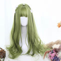 Sage Green Extra Long with Wavy Ends Lolita Wig-Lolita Wig-UNIQSO