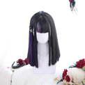 Super Straight Dark Violet Centre Braid Lolita Wig-Lolita Wig-UNIQSO