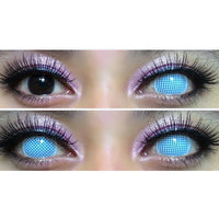 Colorvue Crazy White Screen/White Mesh - 3 Months Disposable (2 lenses/pack)-Crazy Contacts-UNIQSO UK