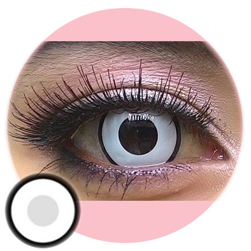 Colorvue Crazy White Zombie - 3 Months (Prescription) (2 lenses/pack)-Crazy Contacts-UNIQSO UK