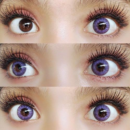 Coscon Crazy with Power - Electro Purple (1 lens/pack)-Crazy Contacts-UNIQSO UK