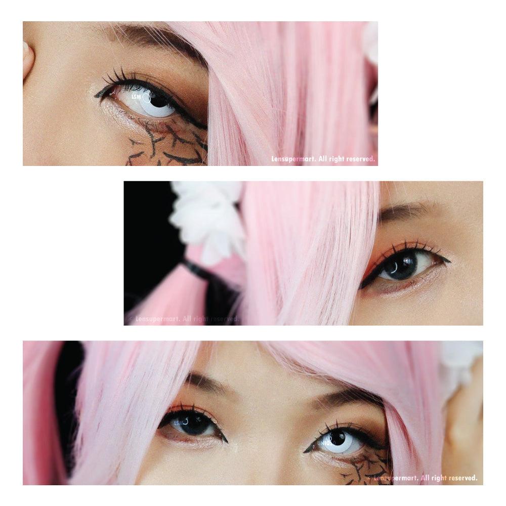 Coscon Crazy with Power - Solid White (1 lens/pack)-Crazy Contacts-UNIQSO UK