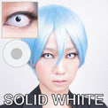 Coscon Crazy with Power - Solid White (1 lens/pack)-Crazy Contacts-UNIQSO UK
