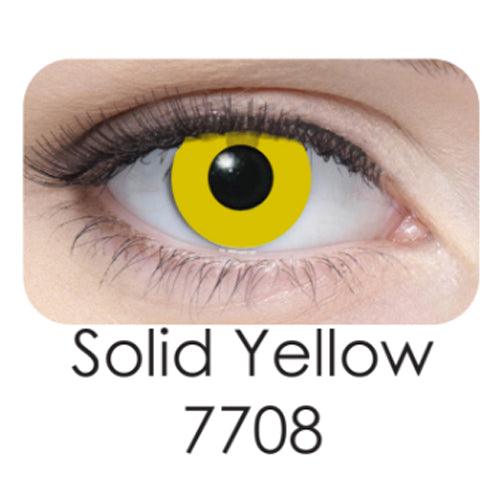 Coscon Crazy with Power - Solid Yellow (1 lens/pack)-Crazy Contacts-UNIQSO UK