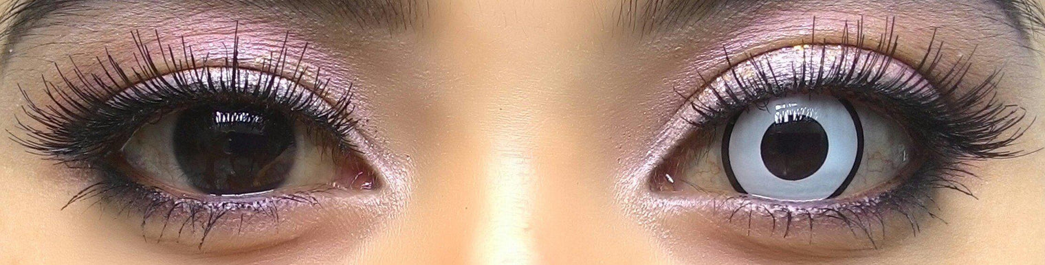 Coscon Crazy with Power - Zombie White (1 lens/pack)-Crazy Contacts-UNIQSO UK
