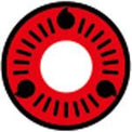 Coscon Sharingan Lens with Power - T05 (1 lens/pack)-Colored Contacts-UNIQSO