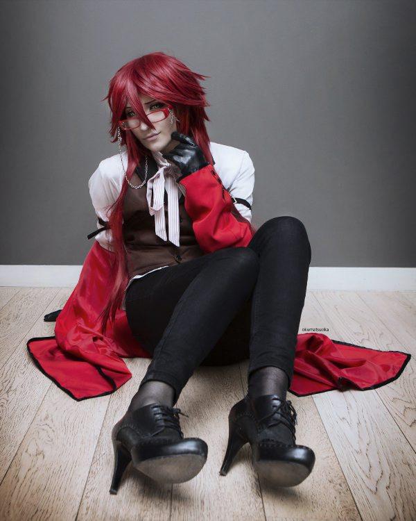 cosplay wig-Black Butler - Grell Sutcliff