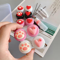 Cute Paw & Love Lens Case Travel Kit (3 Pairs)-Lens Case-UNIQSO UK