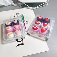 Cute Paw & Love Lens Case Travel Kit (3 Pairs)-Lens Case-UNIQSO UK