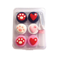 Cute Paw & Love Lens Case Travel Kit (3 Pairs)-Lens Case-UNIQSO UK