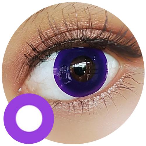 Sweety Crazy Pure Dark Violet (1 lens/pack)-Crazy Contacts-UNIQSO