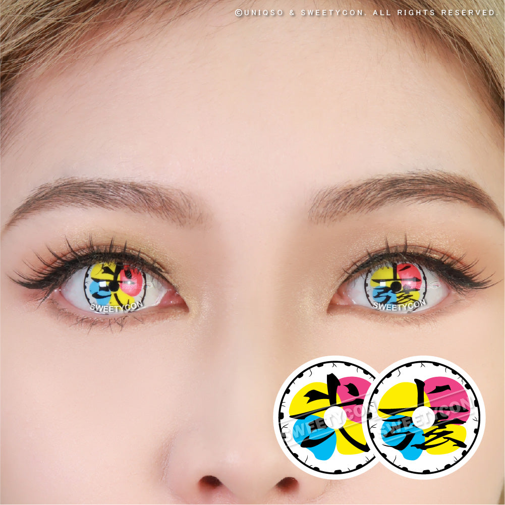 Demon Killer Villain Moon Style 2 V2 (Visible) (2 lenses/pack)-Colored Contacts-UNIQSO UK
