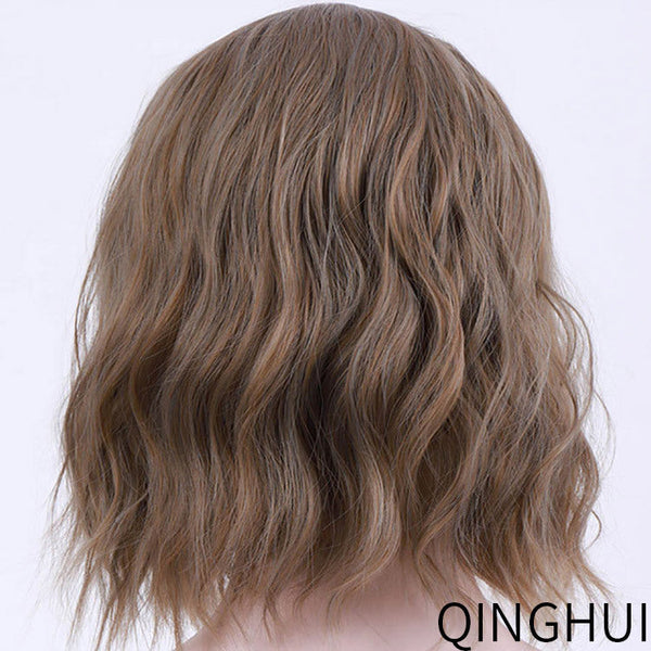 Pink Palette Short Curly Euro-American Hair Wig-Daily Wig-UNIQSO