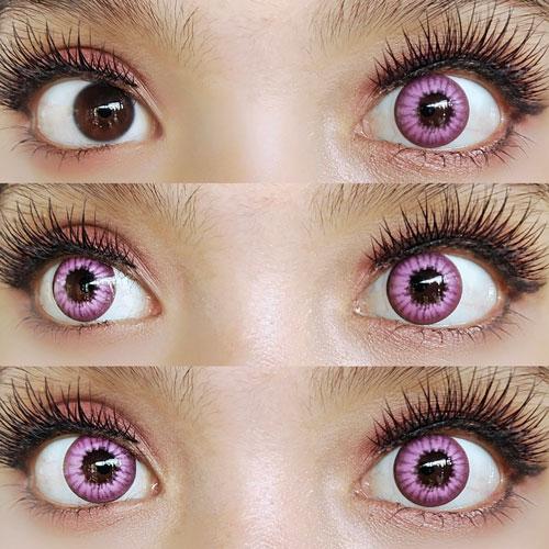 Coscon Crazy with Power - Electro Pink (1 lens/pack)-Crazy Contacts-UNIQSO