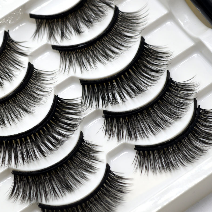 Mixed Designs Faux Mink Magnetic Eyelashes Kit Set (5 Pairs)-Magnetic Eyelash-UNIQSO