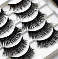 Mixed Designs Faux Mink Magnetic Eyelashes Kit Set (5 Pairs)-Magnetic Eyelash-UNIQSO