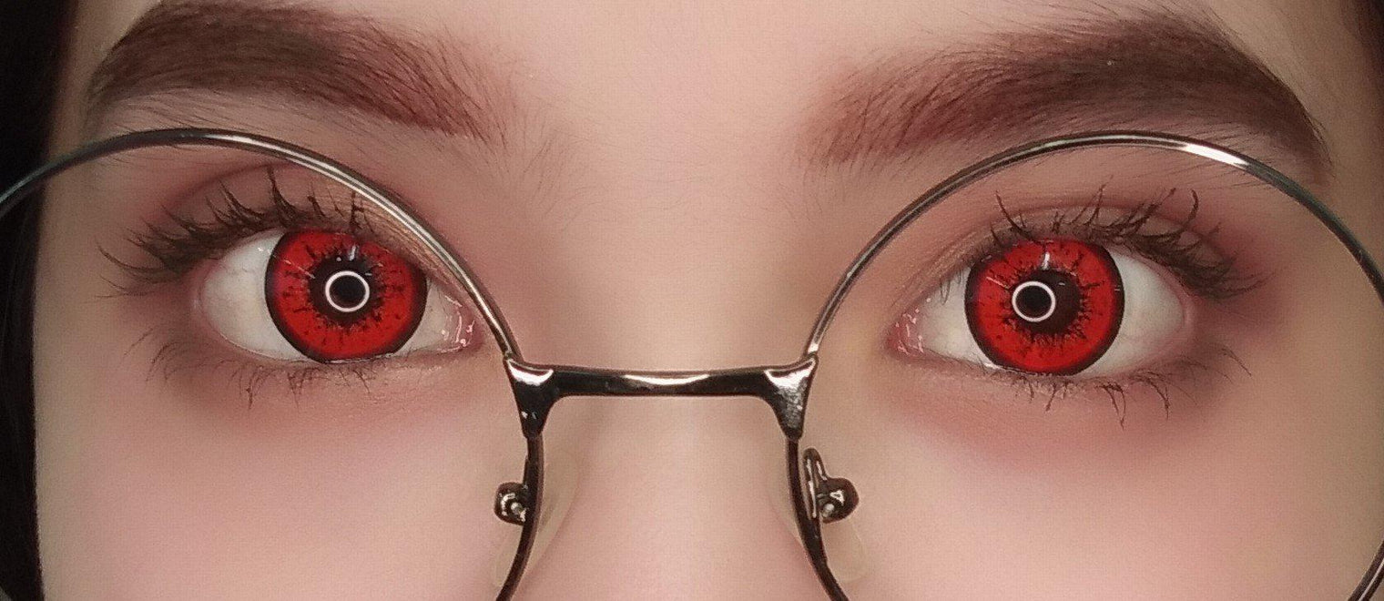Sweety Sky Red (1 lens/pack)-Colored Contacts-UNIQSO
