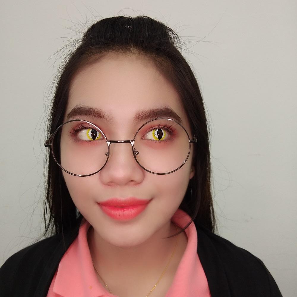 Sweety Crazy Yellow Dragon (1 lens/pack)-Crazy Contacts-UNIQSO