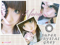 I.Fairy Super Crystal Grey (1 lens/pack)-Colored Contacts-UNIQSO UK